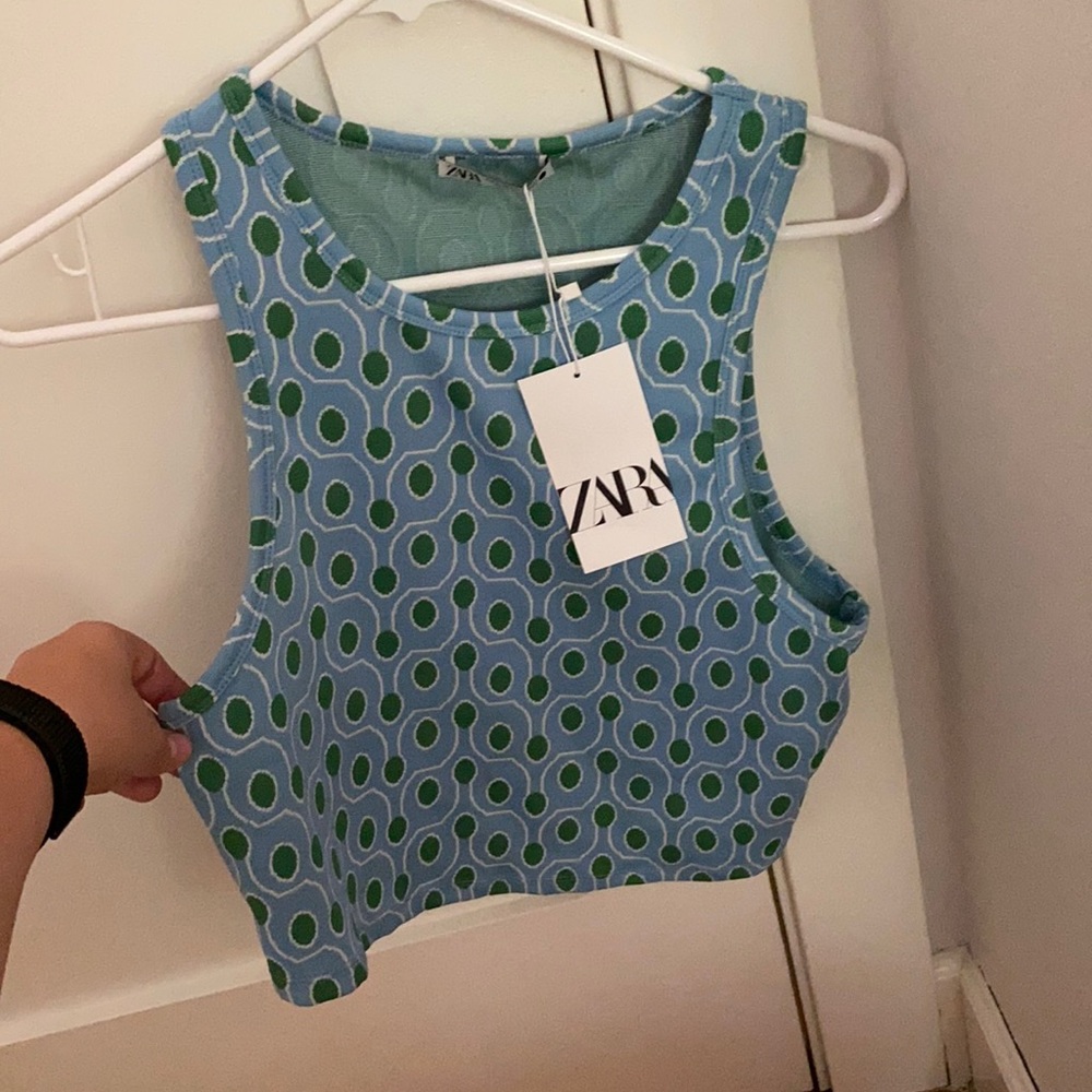 Zara Jacquard Top